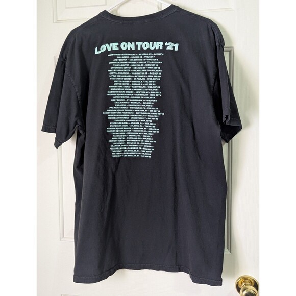 Harry Styles Love On Tour 2021 T-Shirt XL Black Concert Music One Direction - Picture 3 of 5